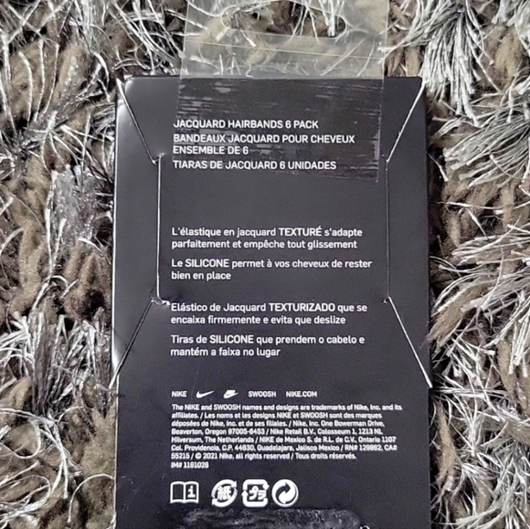 Nike Jacquard Hairbands Pack of 6 - Picture 4 of 6